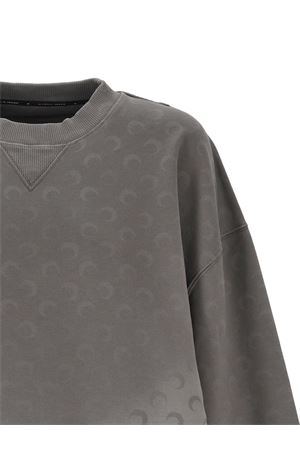 Grey cotton crew-neck sweatshirt MARINE SERRE | UST022ACJER0073GR90